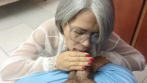 Seeing you at home without your wife is a great temptation, I love your cock, it's so delicious.