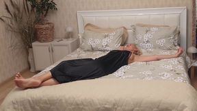 Half Clothed Mature Blonde Amateur Wife Enjoys Sex in Bed