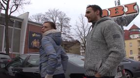 Pretty German babe takes dick in both holes before a facial