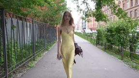 Romantic Sensual Tender Sex of a Real Russian Couple on the Bed in Different Positions with Love