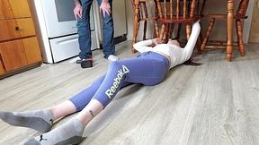 Step Mom Stuck and Gushing Pussy Juices All Over