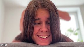 College girl loves taking it in the mouth after anal pounding