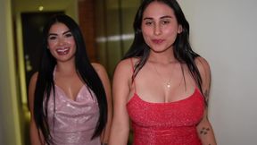 2 desperate colombian sluts dance, suck and fuck for money in medellin island