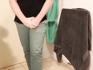 May I Please Use The Throne-room? Desperation, Wetting, Pissing & Cumming