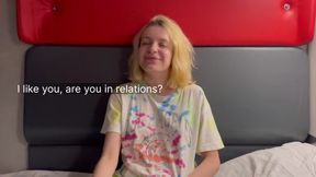 Extreme public sex with stranger girl in the train