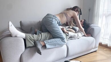 Lesbianas cumpliendo sus fetiches