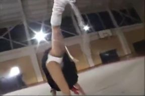 Asian Teens in Gymnastics Gear, Bare and Ready for Gangbang Party Fun